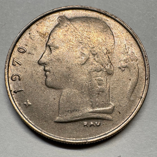 1970 Belgium 1 Franc - Beautiful Coin - #A-036