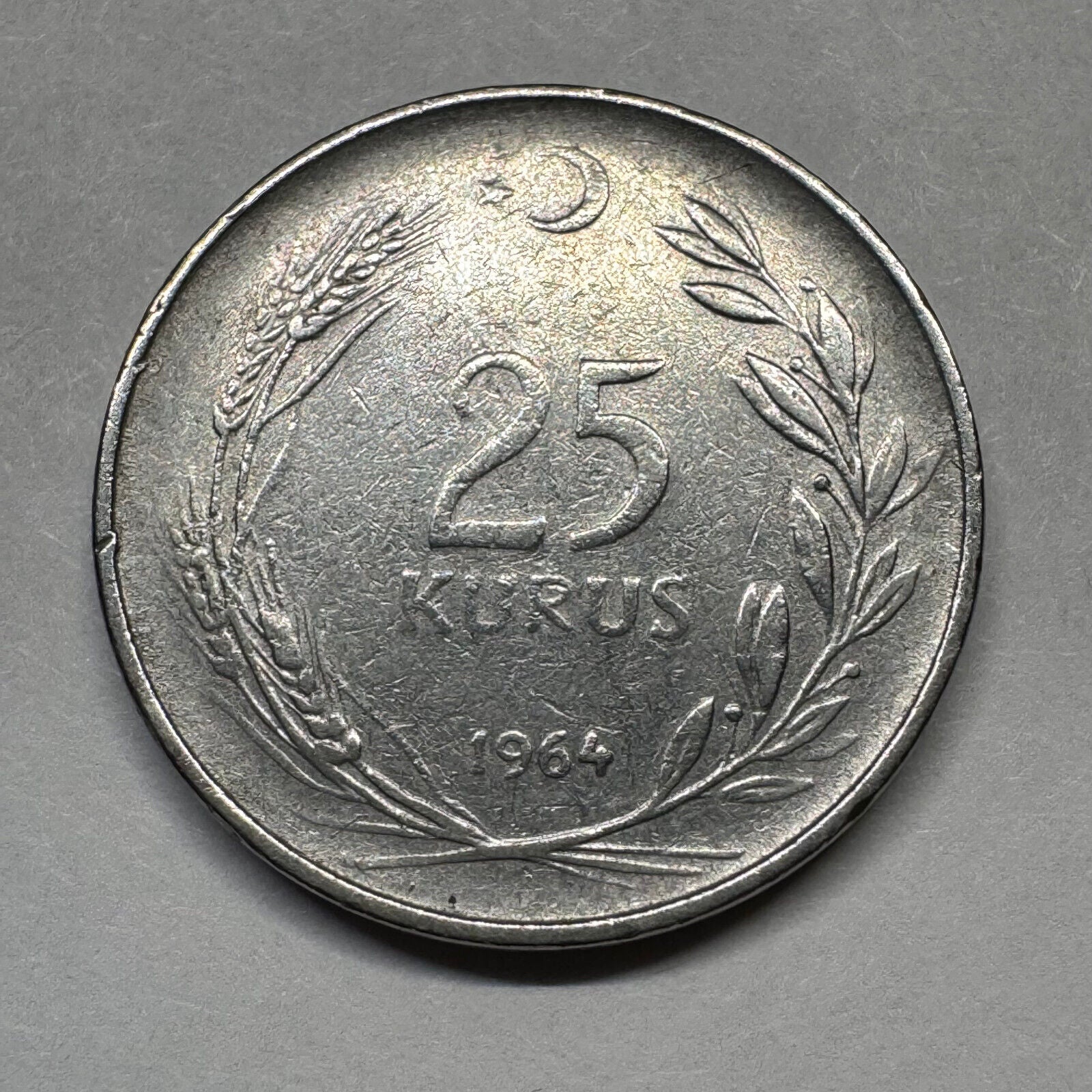 1964 Turkey 25 Kurus - Beautiful Coin - #A-096