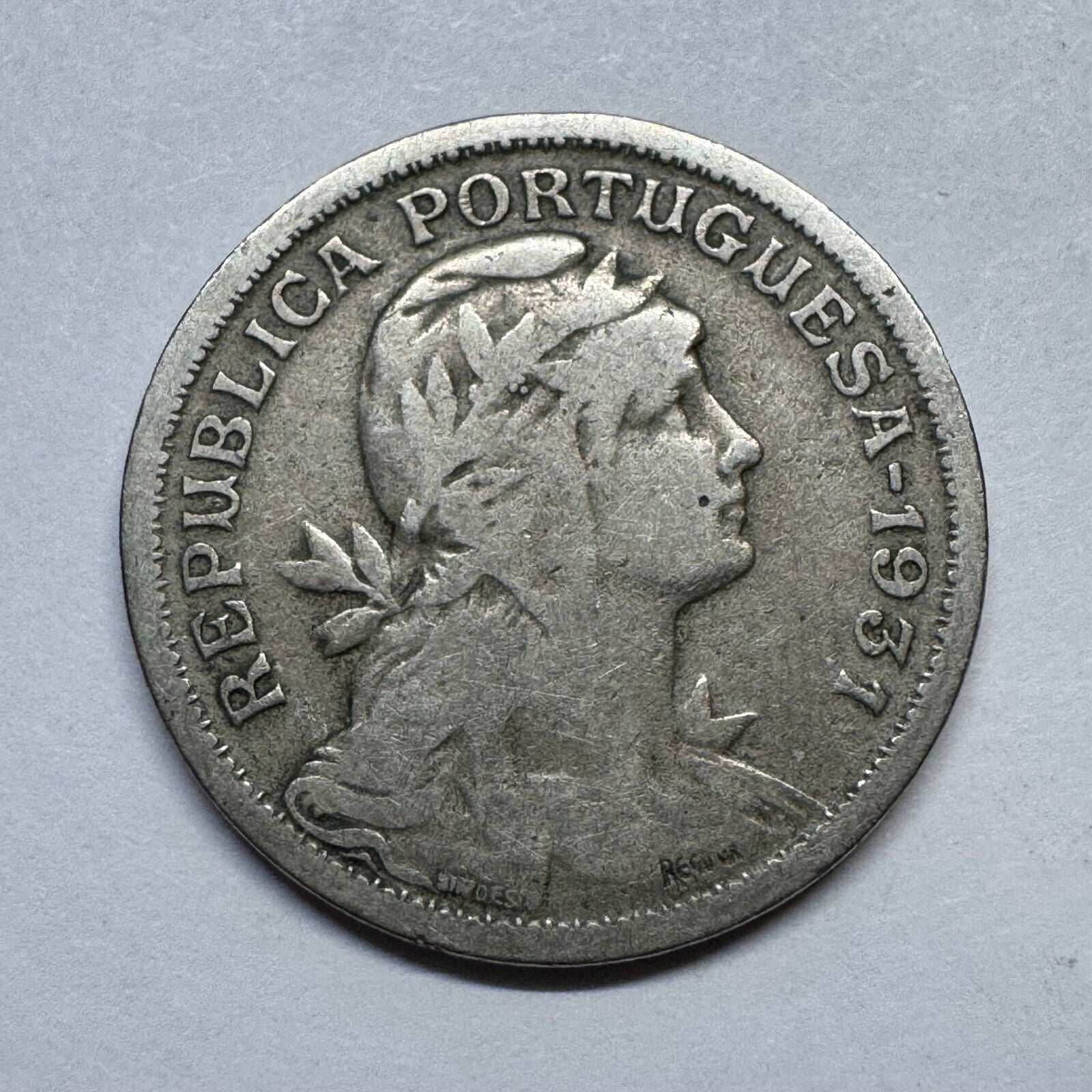 1931 Portugal 50 Centavos - Beautiful Coin - #B-021
