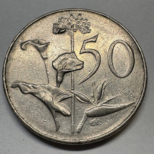 1966 South Africa 50 Cents - Beautiful Coin - #A-076
