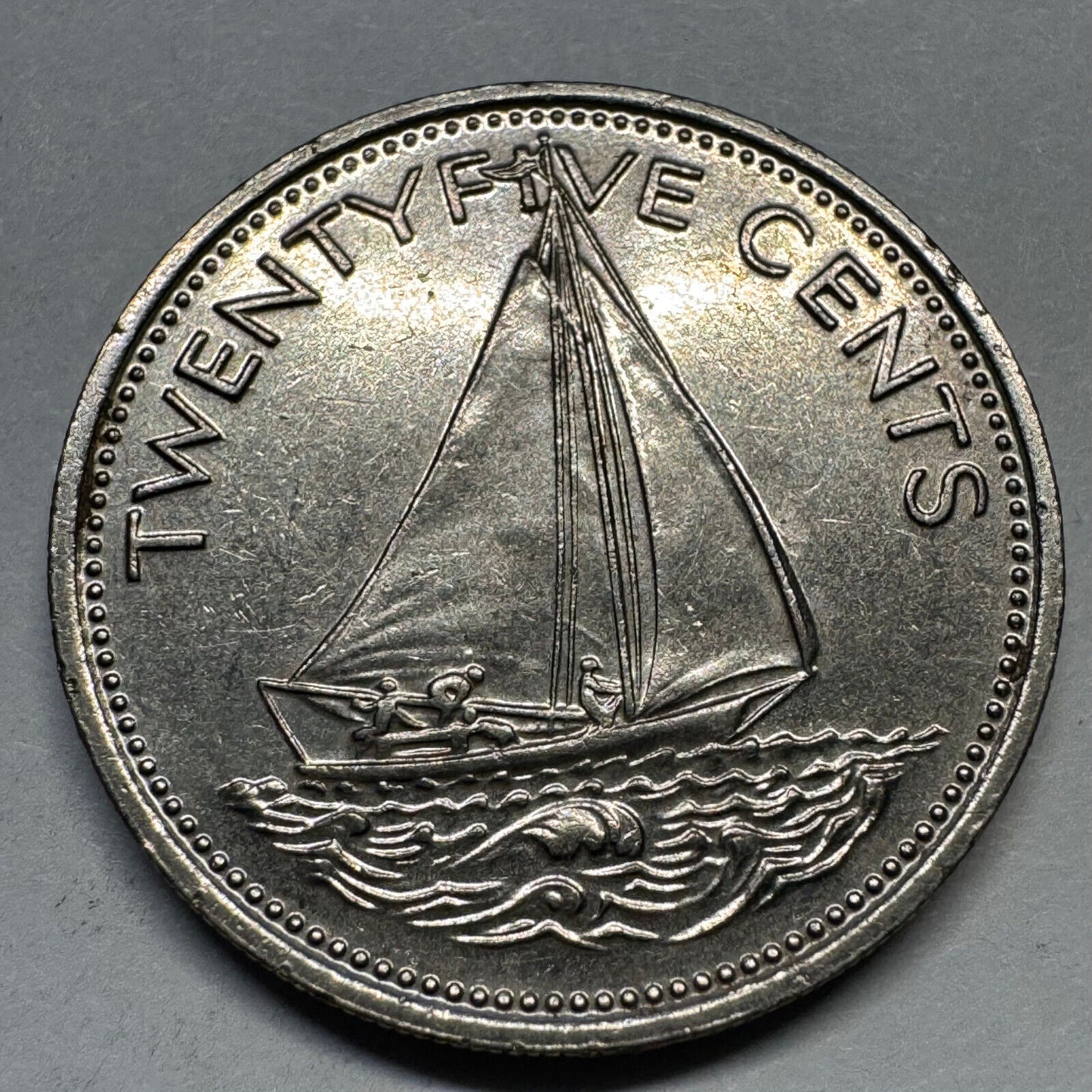 1977 Bahamas 25 Cents - Beautiful Coin - #A-070