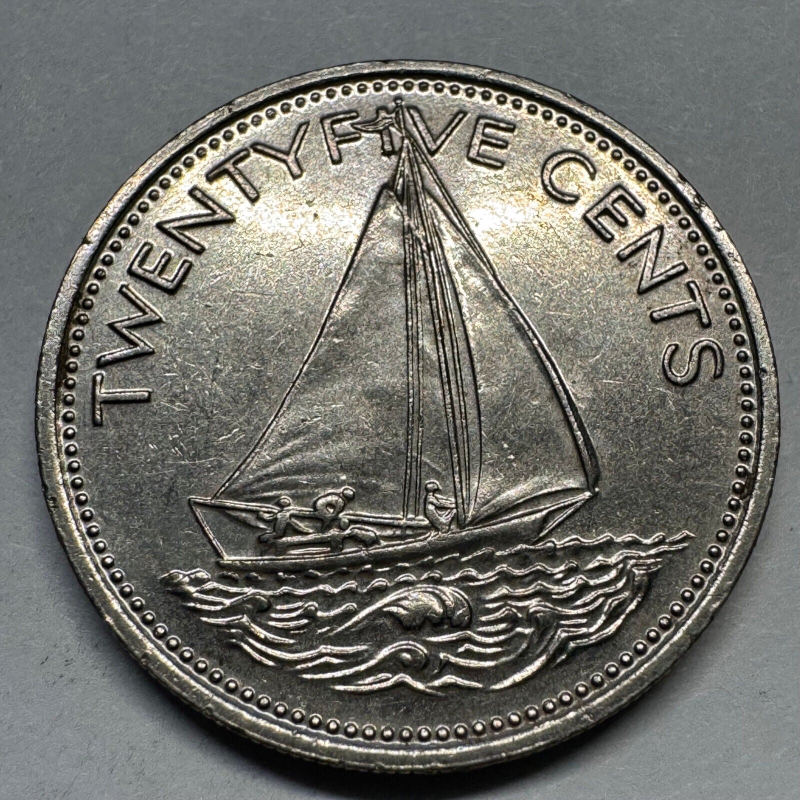 1977 Bahamas 25 Cents - Beautiful Coin - #A-070