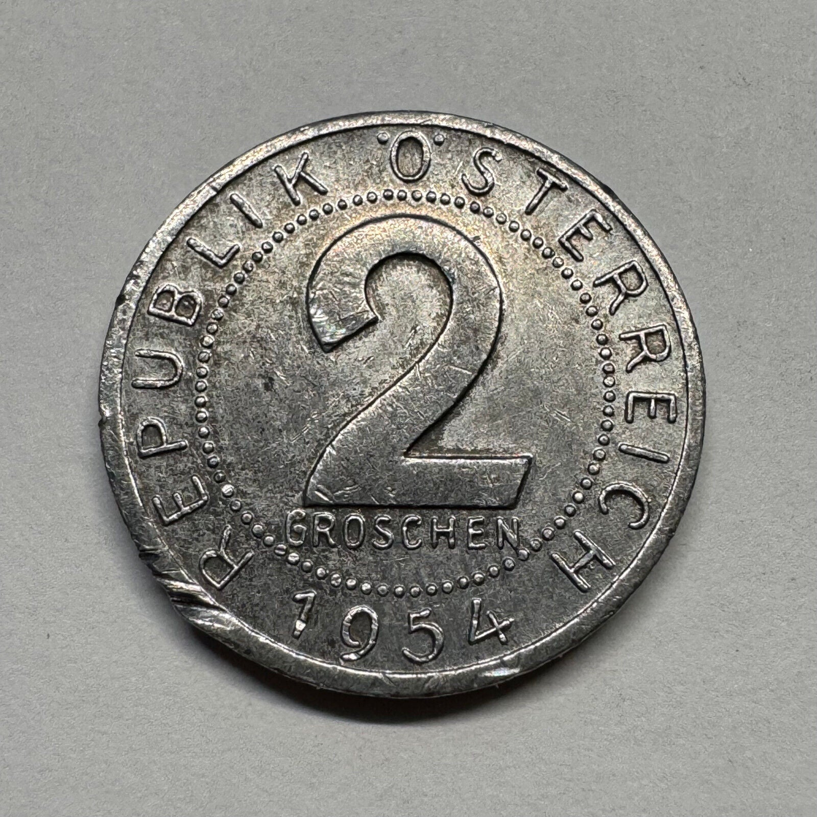 1954 Austria 2 Groschen - Beautiful Coin - #B-054