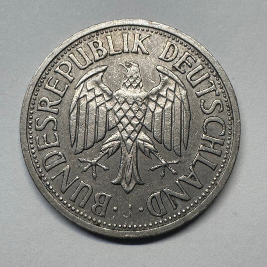 1960 Germany 1 Mark - Beautiful Coin - #B-047