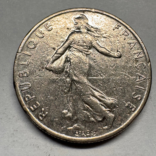 1977 France 1/2 Franc - Beautiful Coin - #A-047