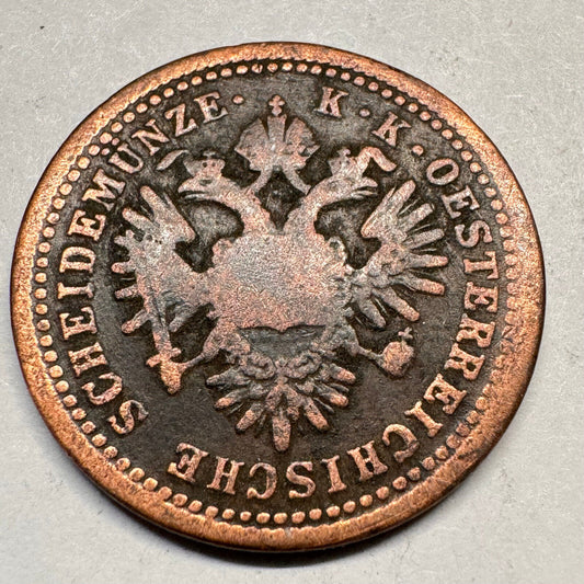 1851 Austria 1 Kreuzer - Beautiful Coin - #A-057
