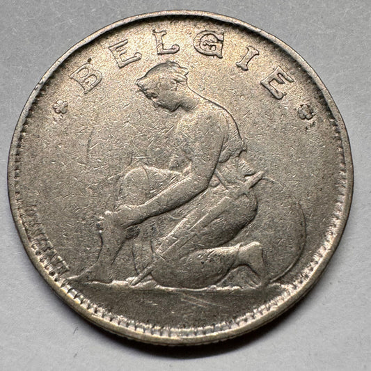 1923 Belgium 1 Franc - Beautiful Coin - #A-043