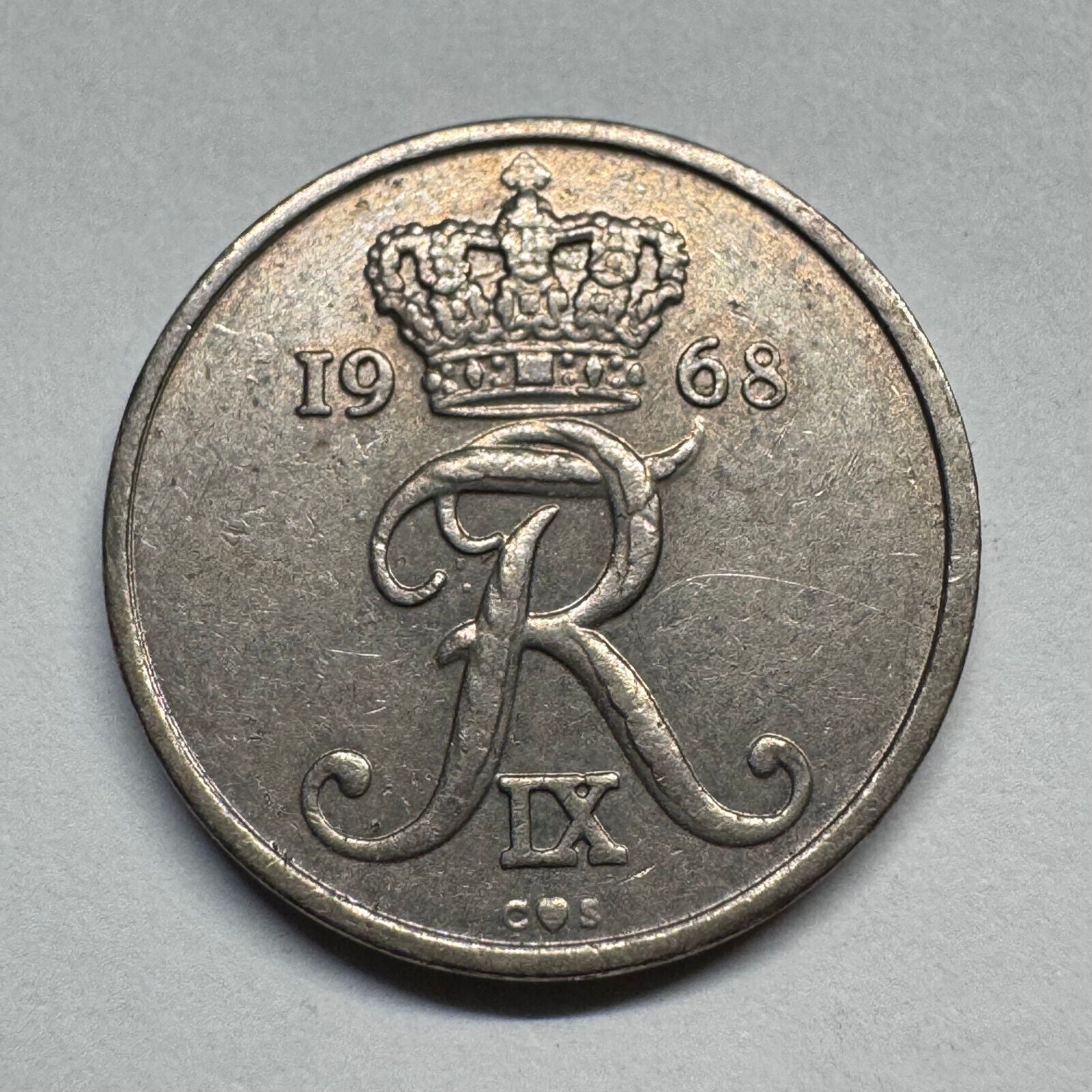 1968 Denmark 10 Ore - Beautiful Coin - #B-060