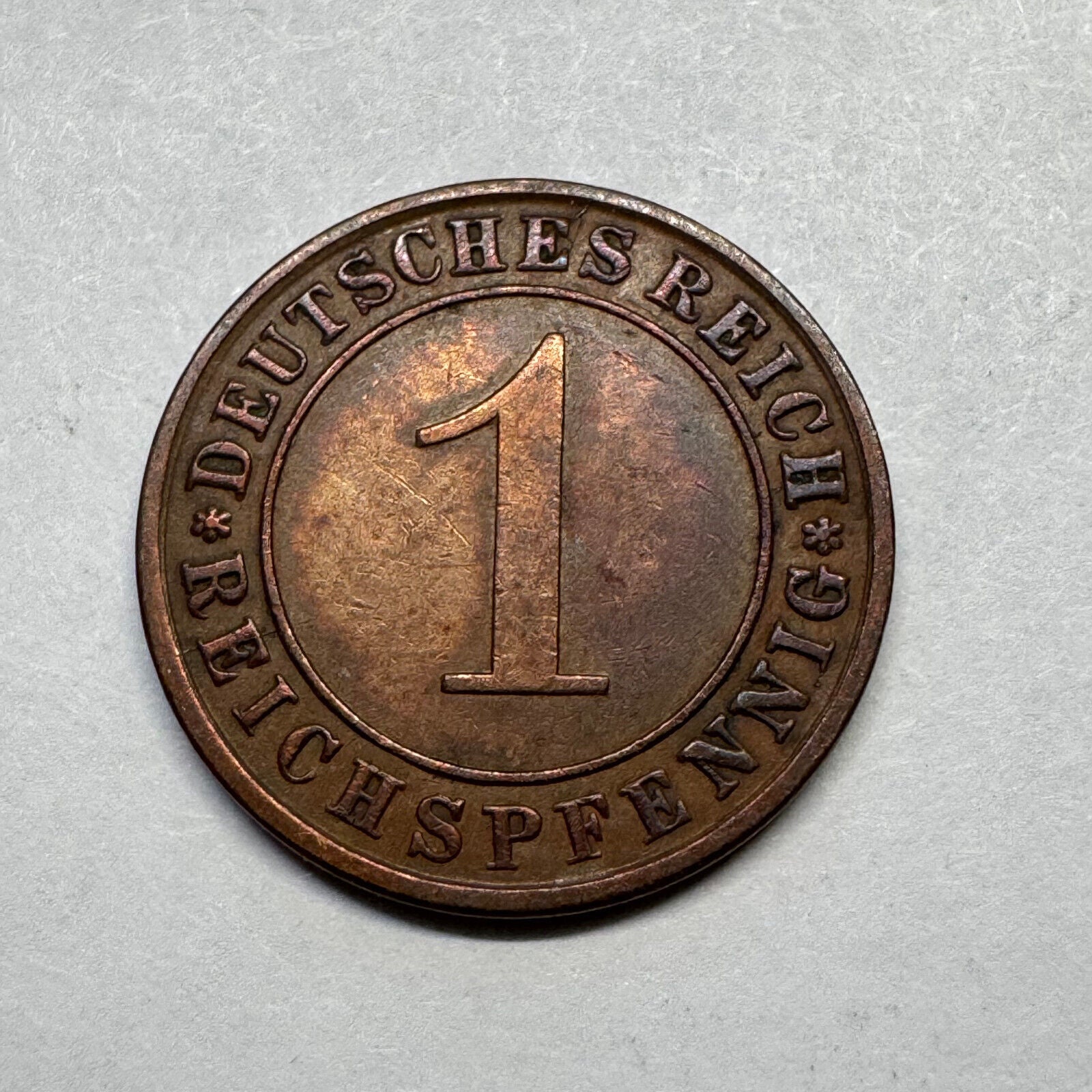 1931 Germany 1 Reichspfennig - Beautiful Coin - #A-097