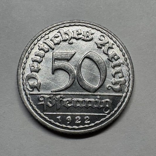 1922 Germany 50 Pfennig - Beautiful Coin - #B-033