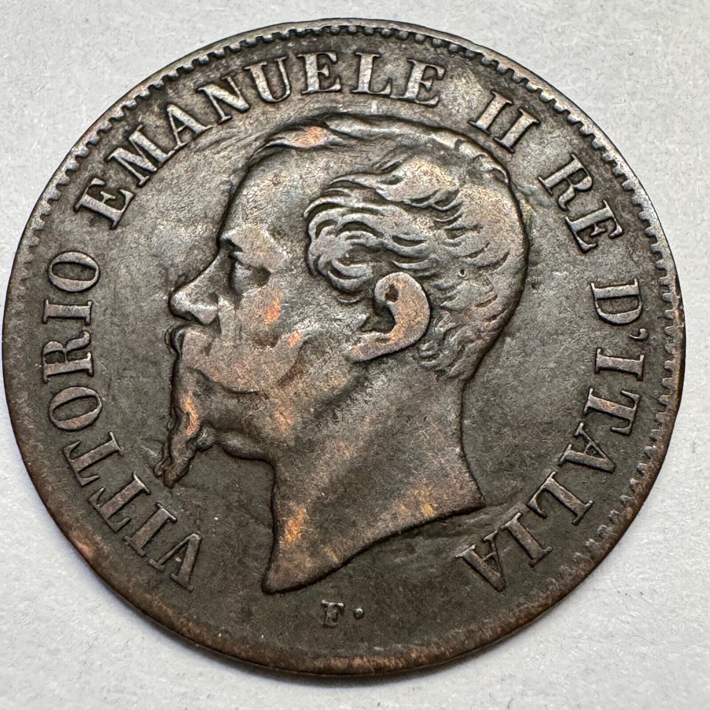 1861 Italy 2 Centesimi - Beautiful Coin - #A-076