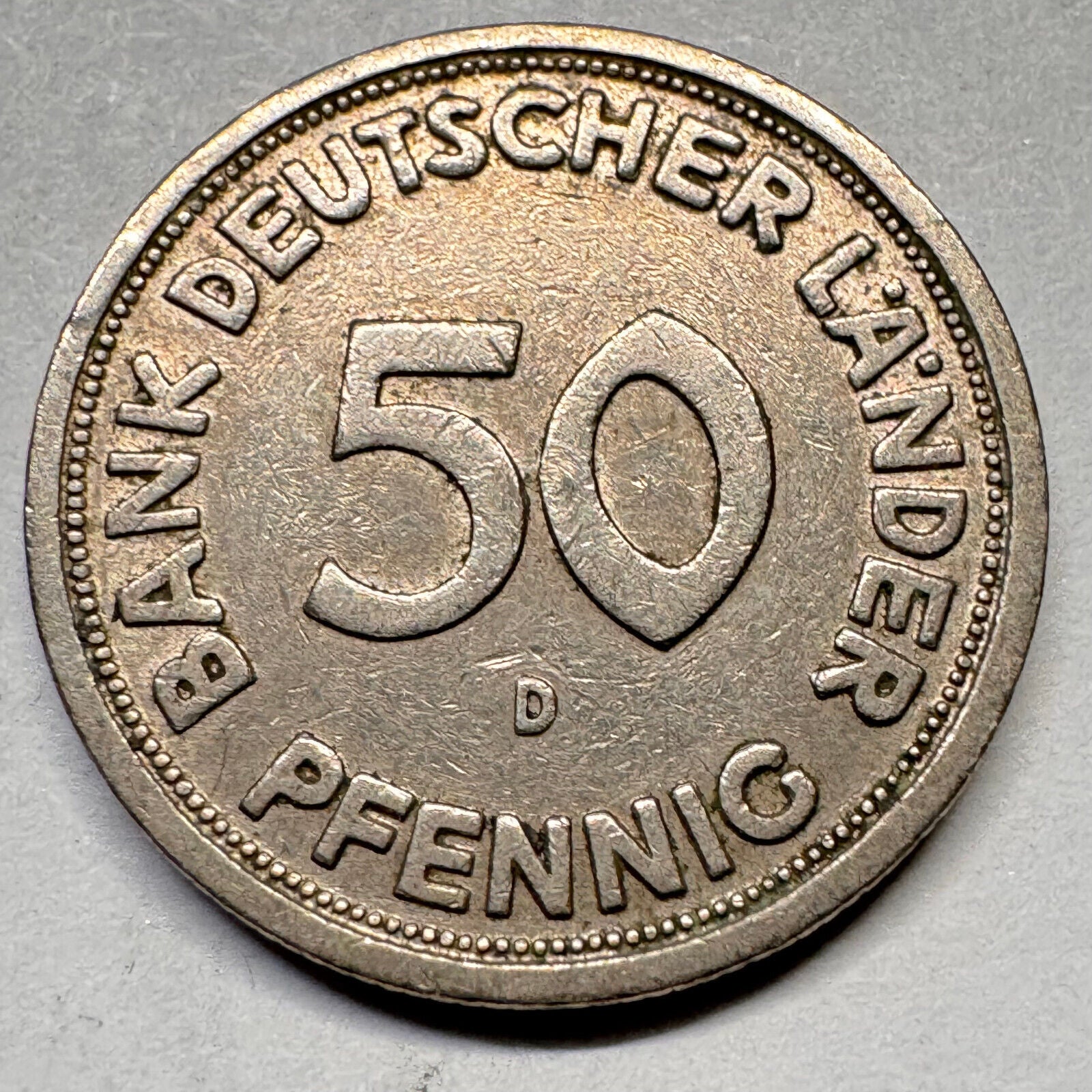 1949 Germany 50 Pfennig - Beautiful Coin - #A-017