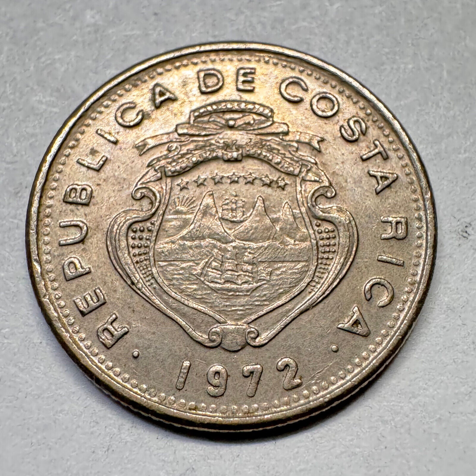 1971 Costa Rica 10 Centimos - Beautiful Coin - #A-017