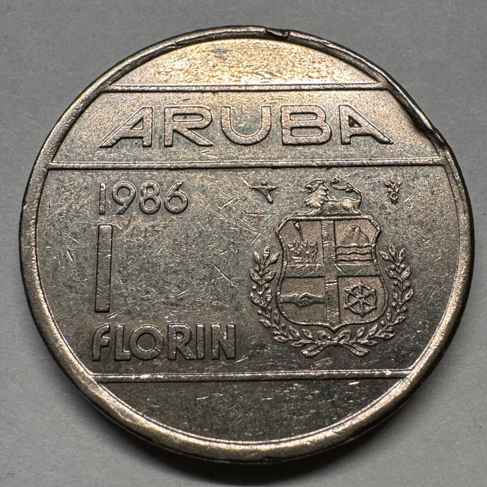 1986 Aruba 1 Florin - Beautiful Coin - #A-050