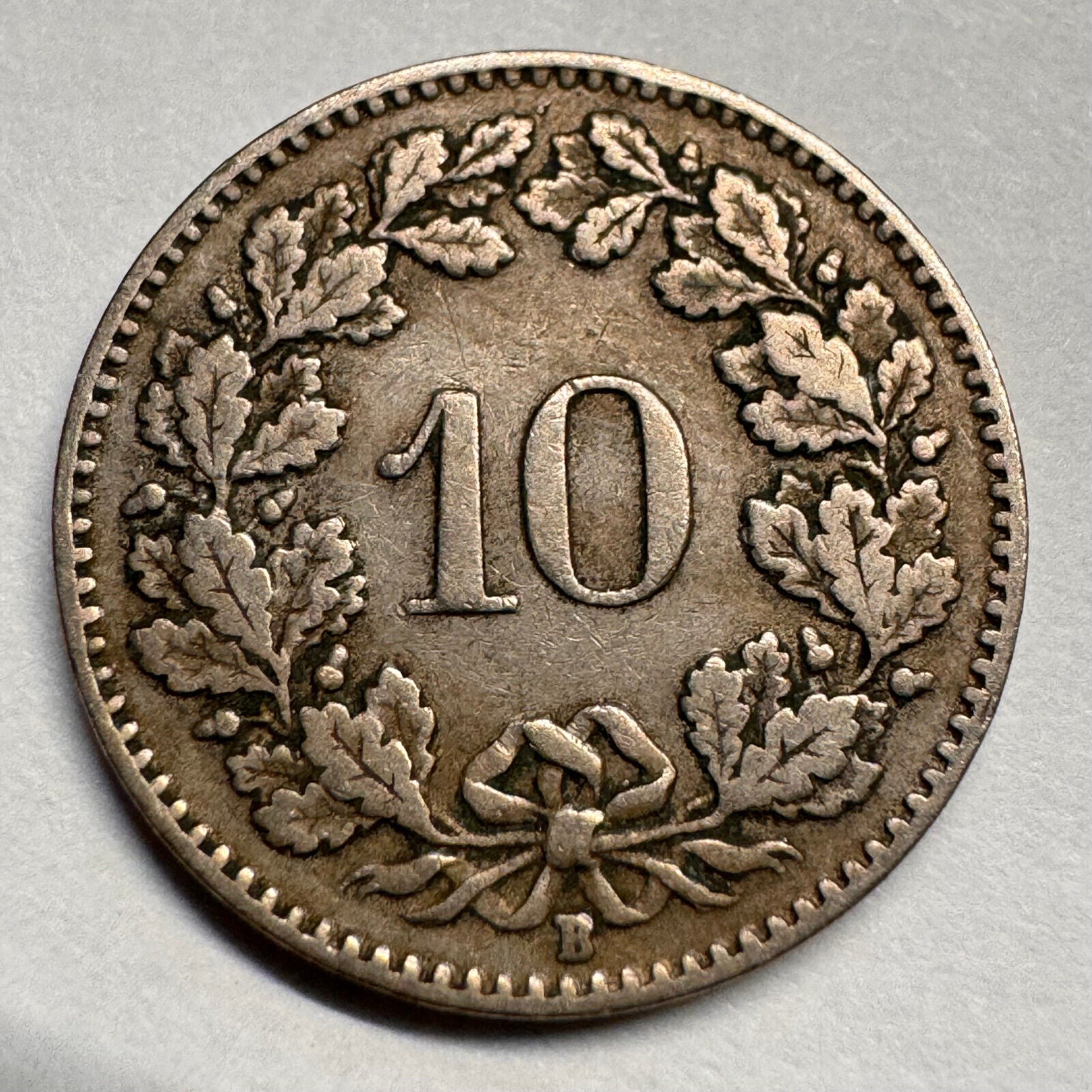 1912 Switzerland 10 Rappen - Beautiful Coin - #A-067