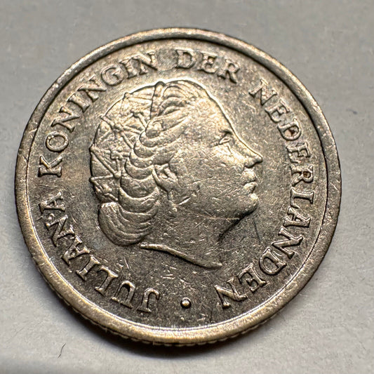1959 Netherlands 10 Cents - Beautiful Coin - #A-056