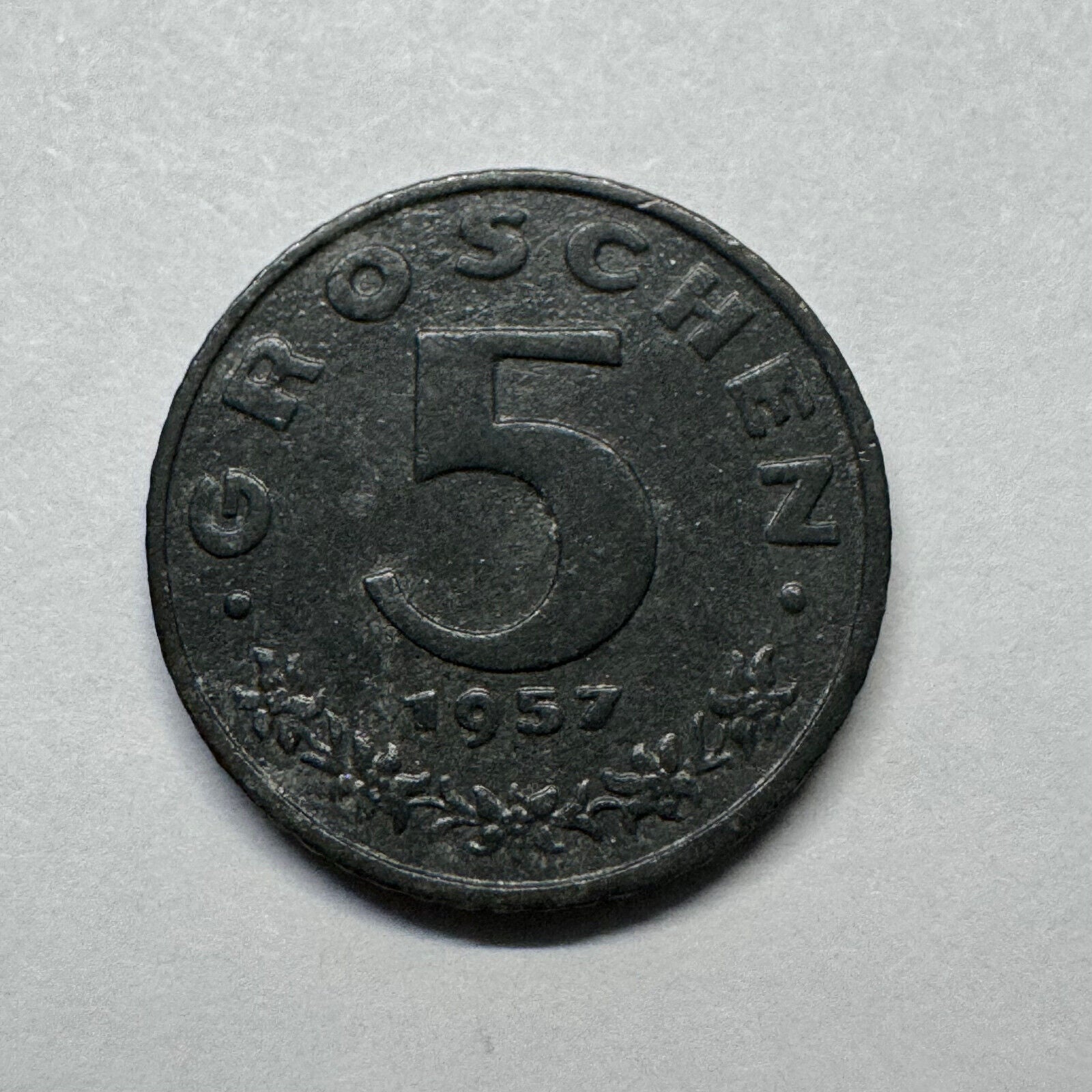 1957 Austria 5 Groschen - Beautiful Coin - #B-024