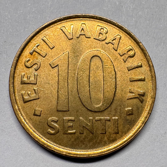 2002 Estonia 10 Senti - Beautiful Coin - #A-022