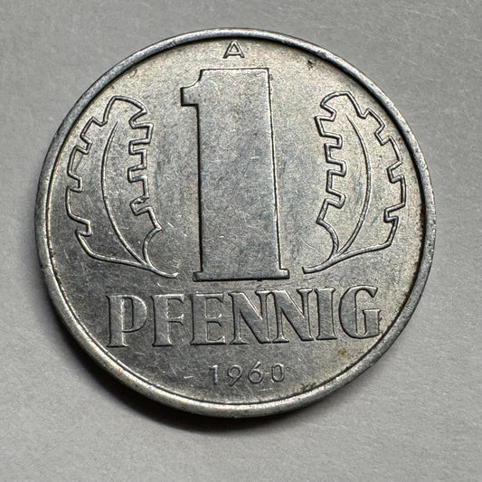 1960 Germany 1 Pfennig - Beautiful Coin - #A-071