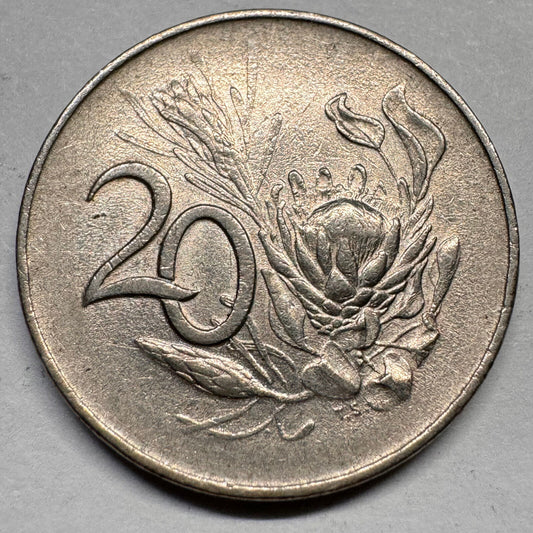1966 South Africa 20 Cents - Beautiful Coin - #A-034