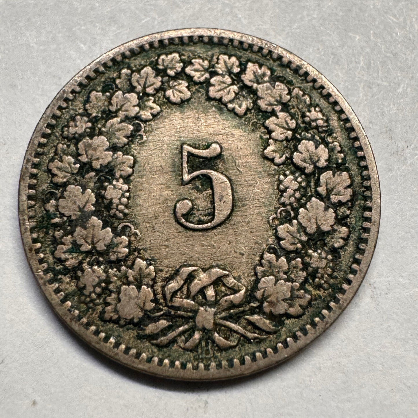 1883 Switzerland 5 Rappen - Beautiful Coin - #A-042