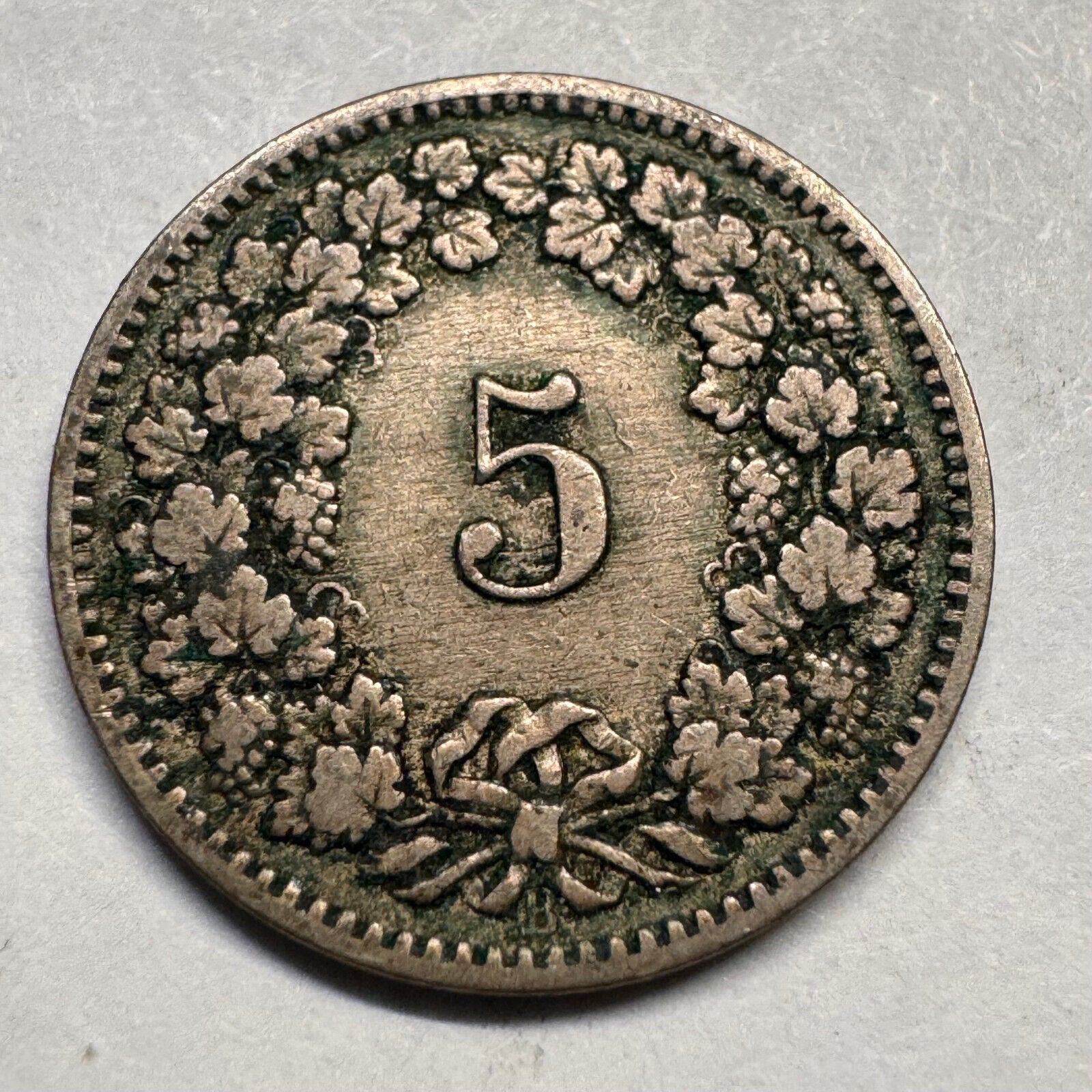 1883 Switzerland 5 Rappen - Beautiful Coin - #A-042