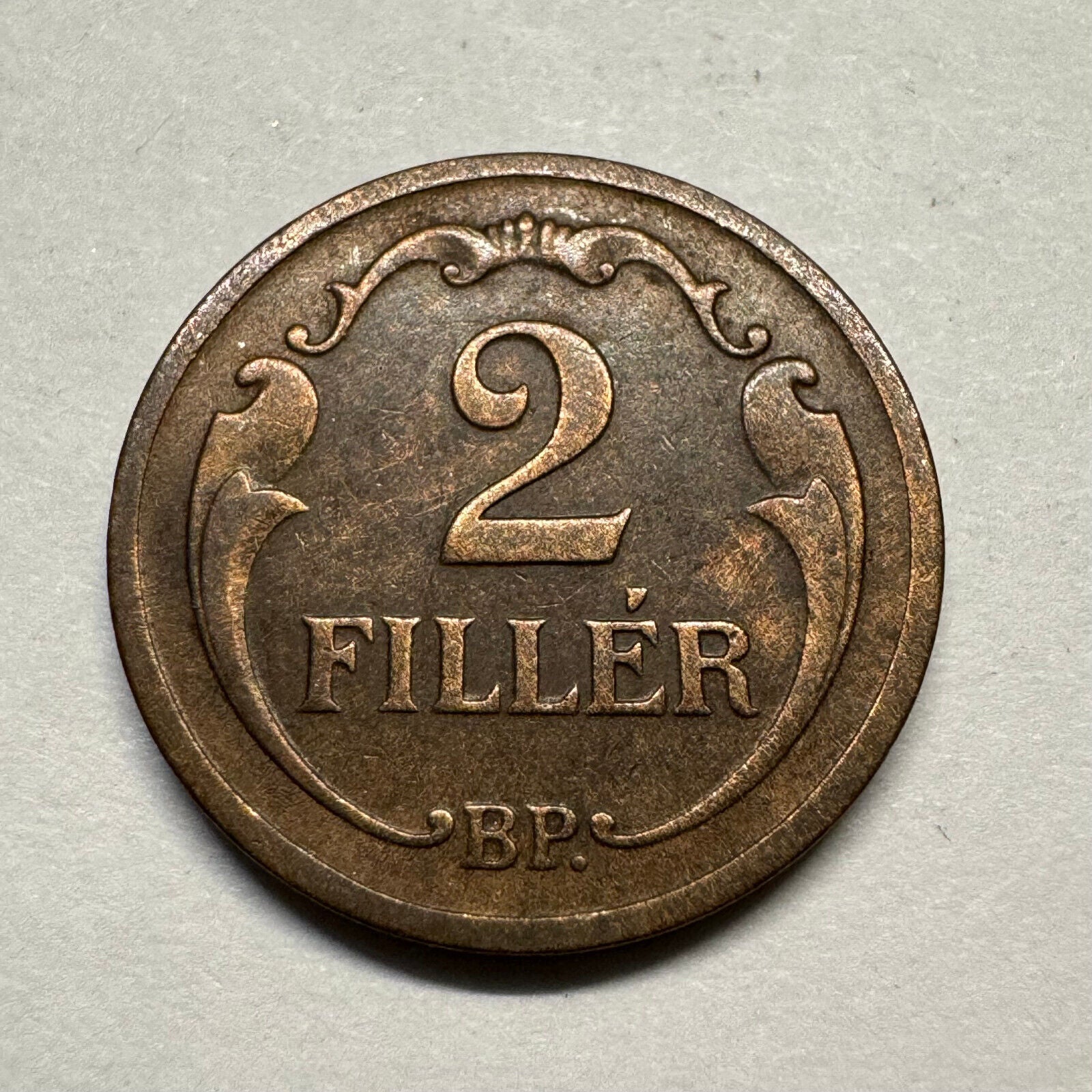 1931 Hungary 2 Filler - Beautiful Coin - #A-006
