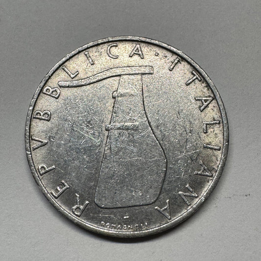 1954 Italy 5 Lire - Beautiful Coin - Lot #B-045