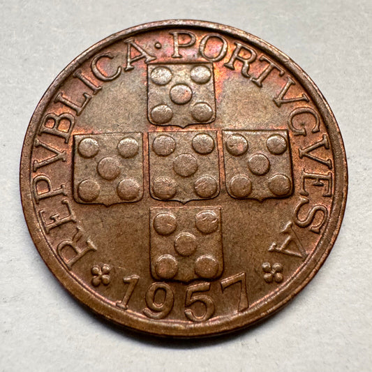 1957 Portugal 10 Centavos - Beautiful Coin - #A-056
