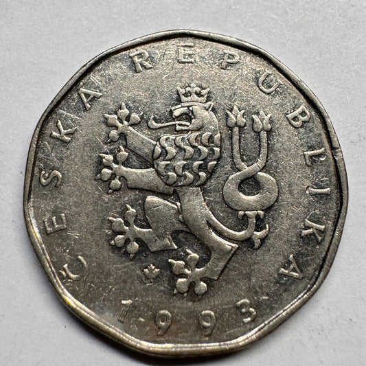 1994 Czech Republic 2 Koruny - Beautiful Coin - #A-028
