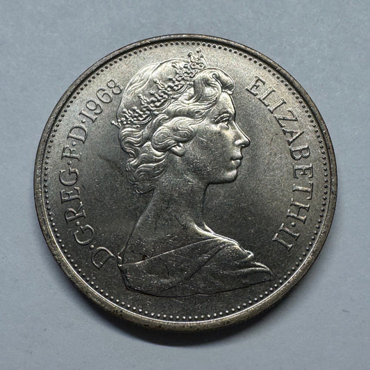 1968 UK 10 Pence - Beautiful Coin - #B-025