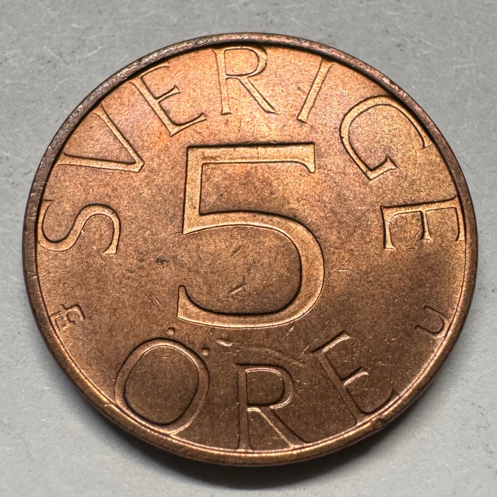 1979 Sweden 5 Ore - Beautiful Coin - #A-051
