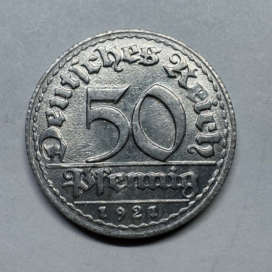 1921 Germany 50 Pfennig - Beautiful Coin - #B-031