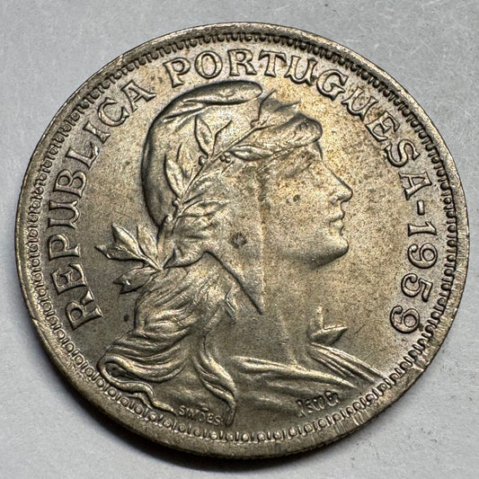 1959 Portugal 50 Centavos - Beautiful Coin - #A-078