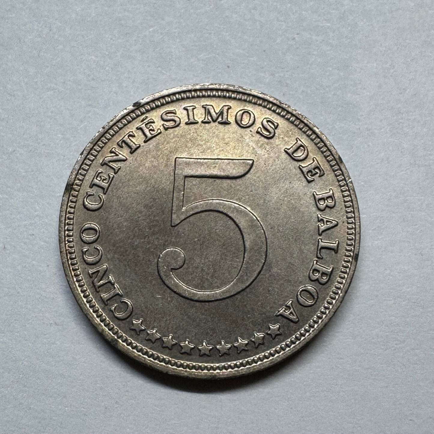 1962 Panama 5 Centesimos - Beautiful Coin - #B-003