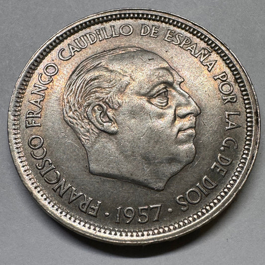 1959 Spain 50 Pesetas - Beautiful Coin - #A-013
