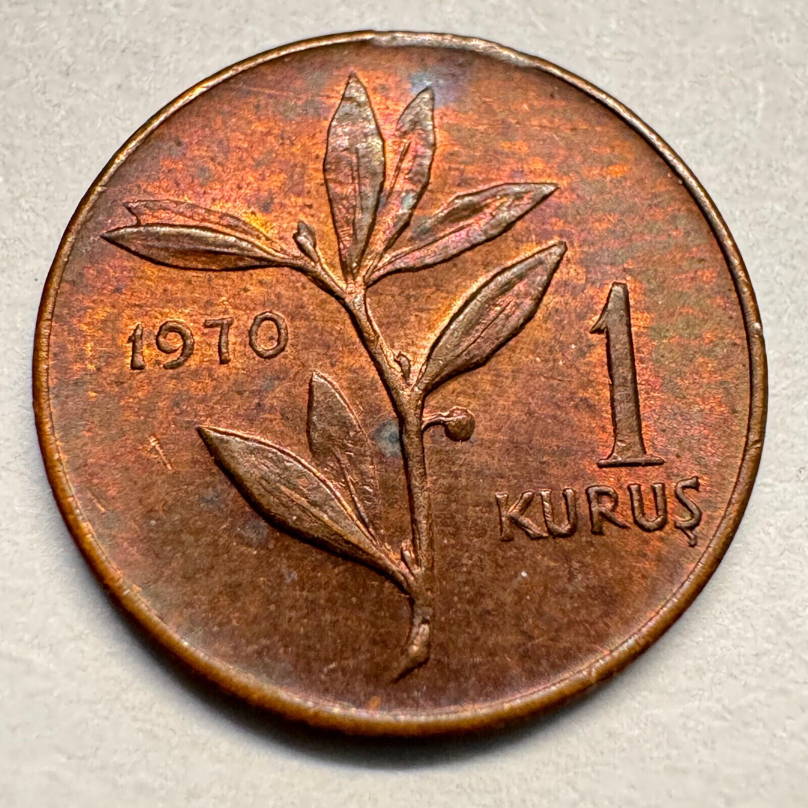 1970 Turkey 1 Kurus - Beautiful Coin - #A-032