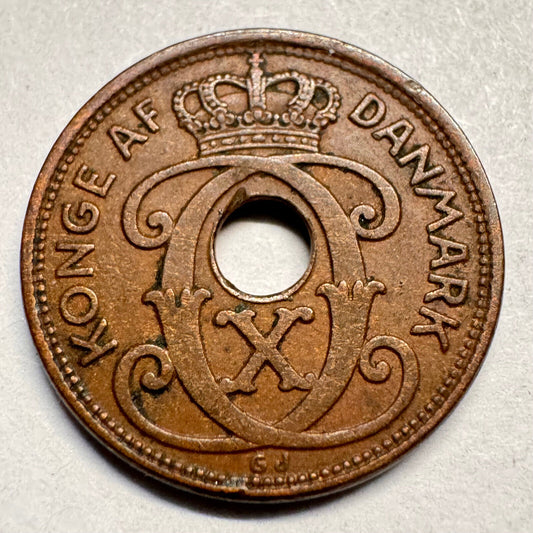 1938 Denmark 1 Ore - Beautiful Coin - #A-044