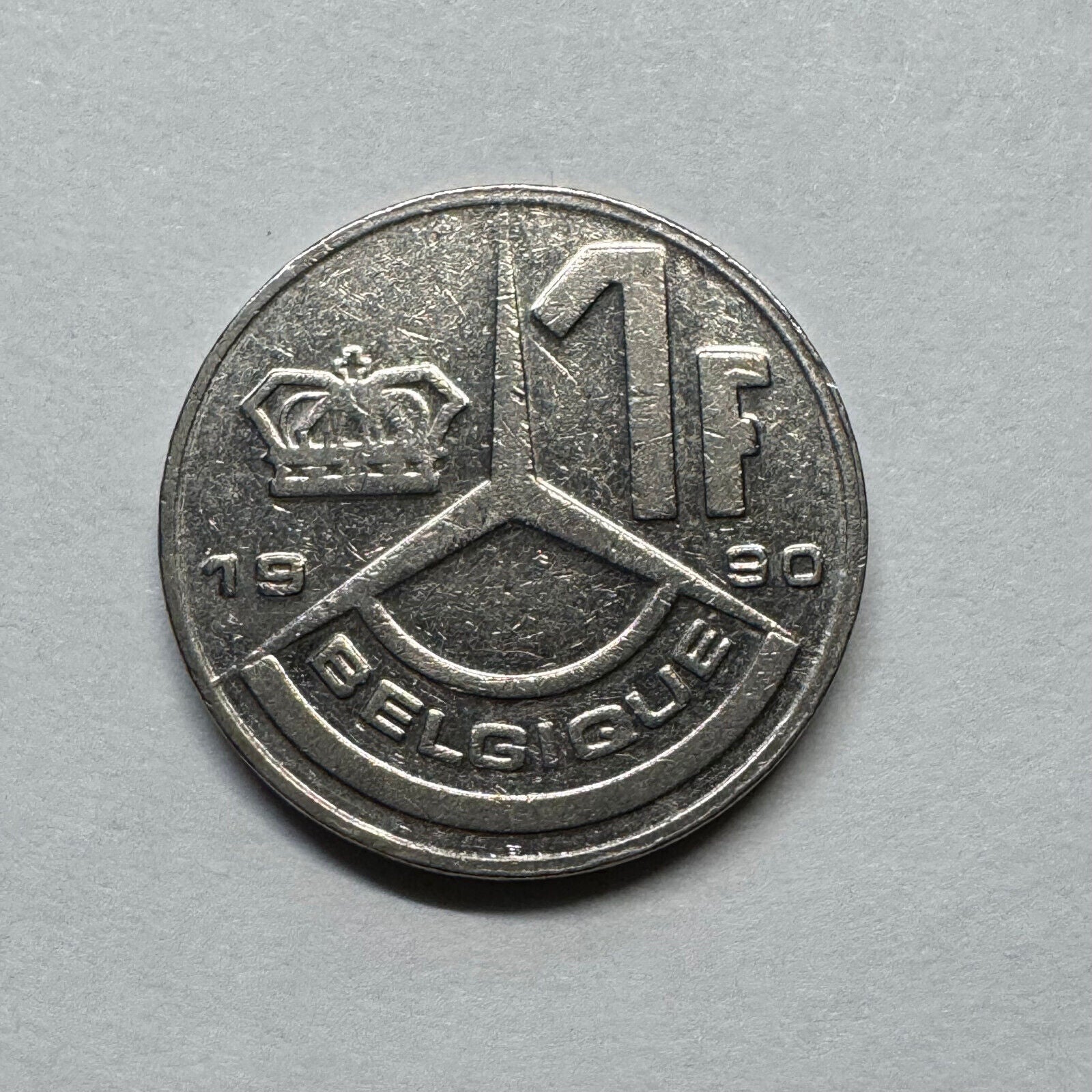 1990 Belgium 1 Franc - Beautiful Coin - #B-018
