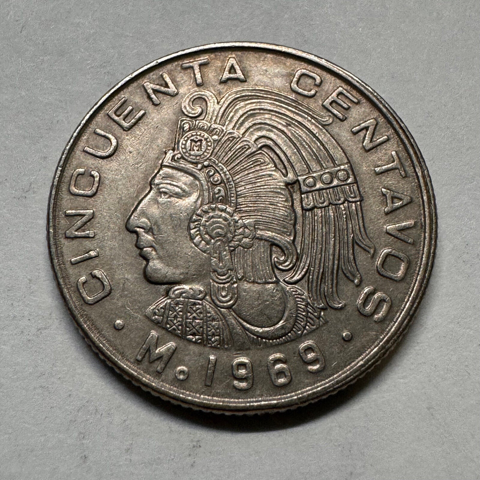 1969 Mexico 50 Centavos - Beautiful Coin - #A-012