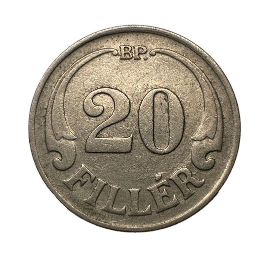 1926 Hungary 20 Filler - Beautiful Coin - Lot #B-046