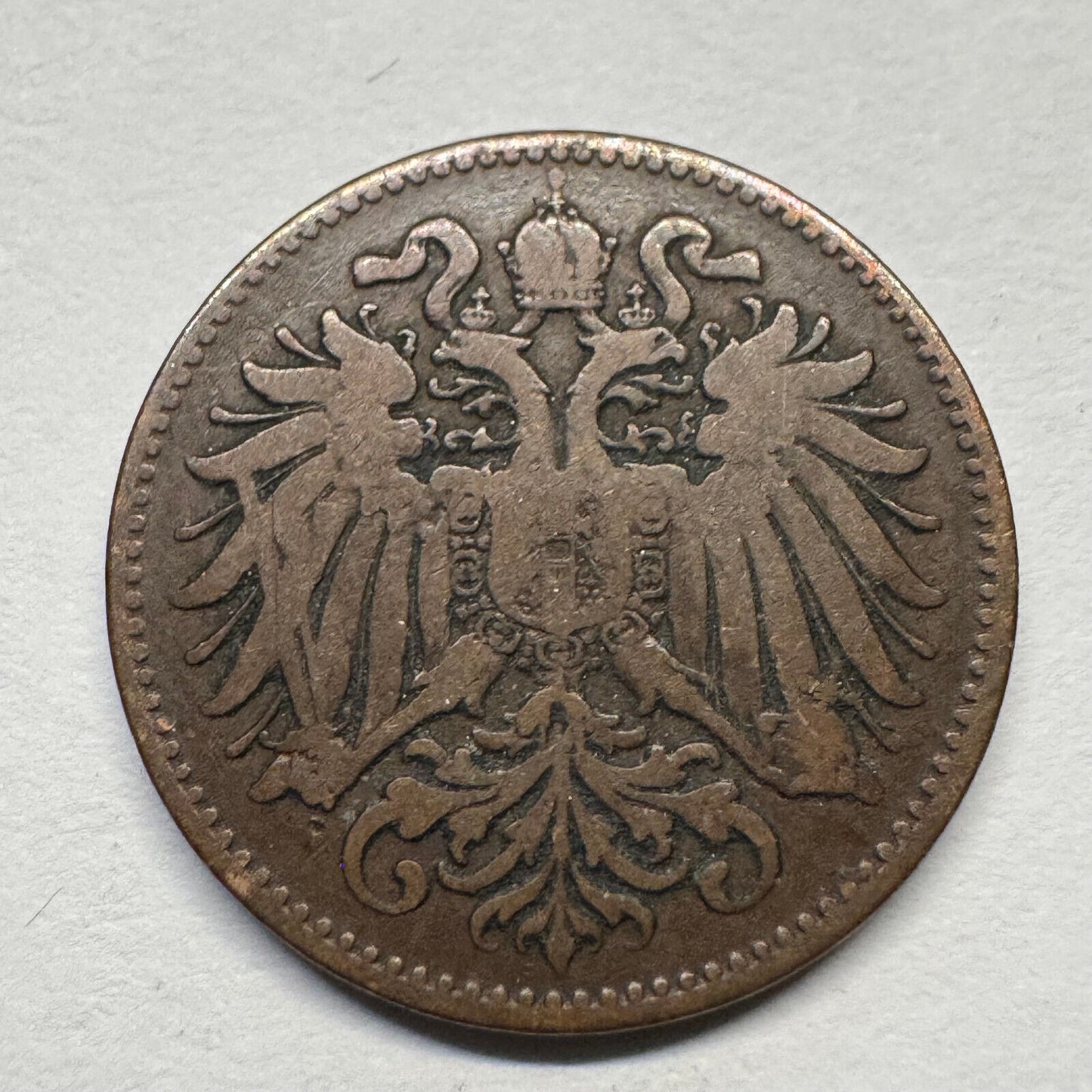 1894 Austria 2 Heller - Beautiful Coin - #B-056