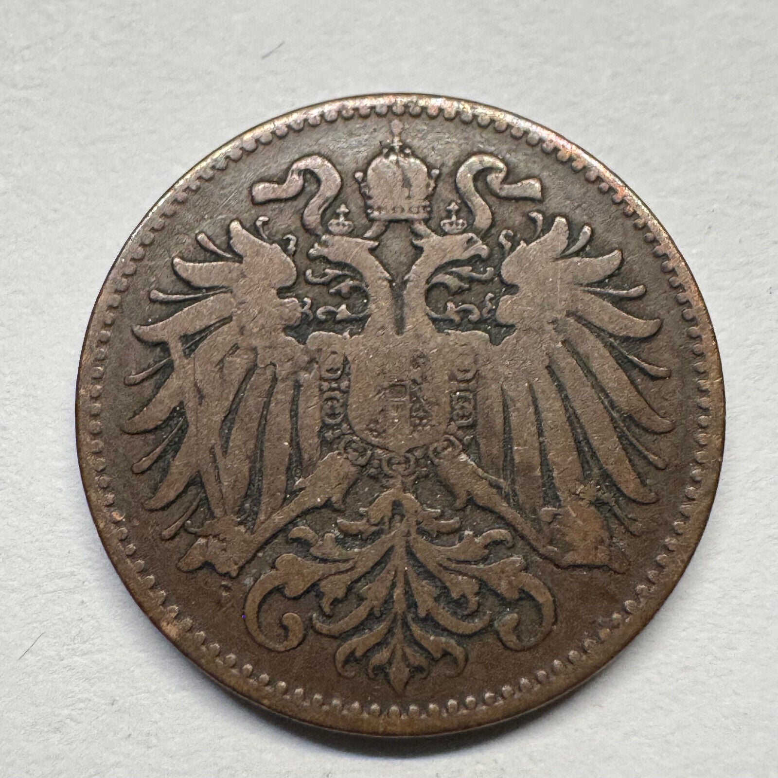 1894 Austria 2 Heller - Beautiful Coin - #B-056