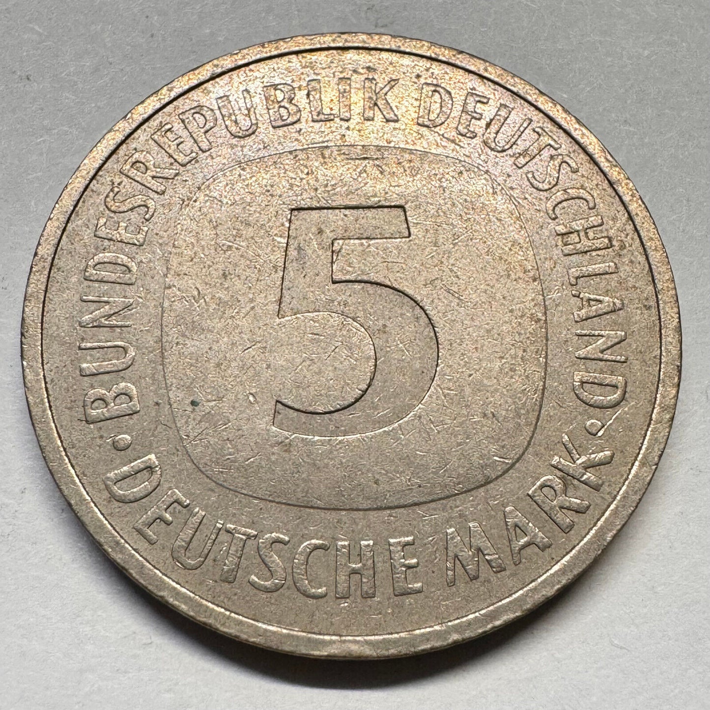 1991 Germany 5 Marks - J - Beautiful Coin - #A-038