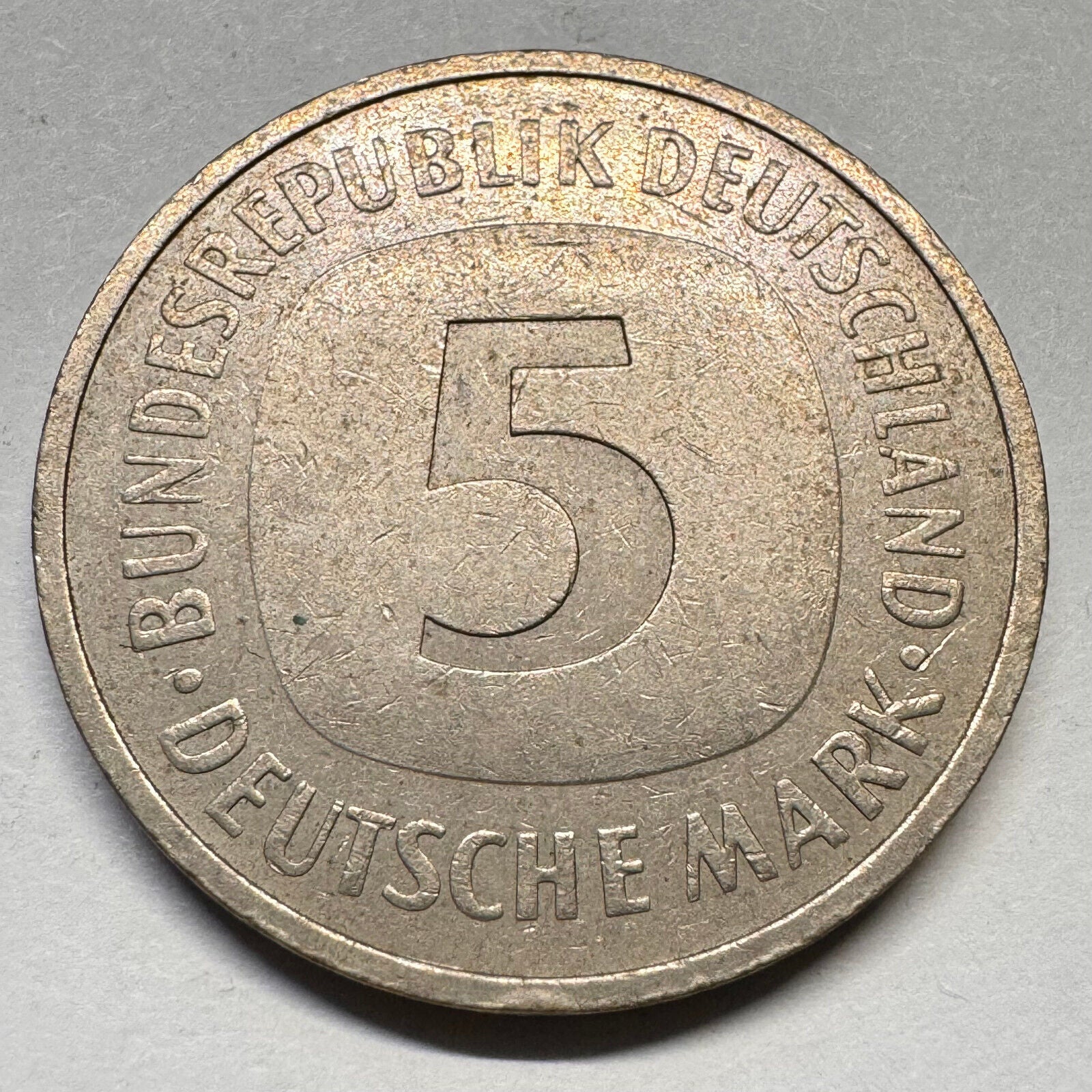 1991 Germany 5 Marks - J - Beautiful Coin - #A-038