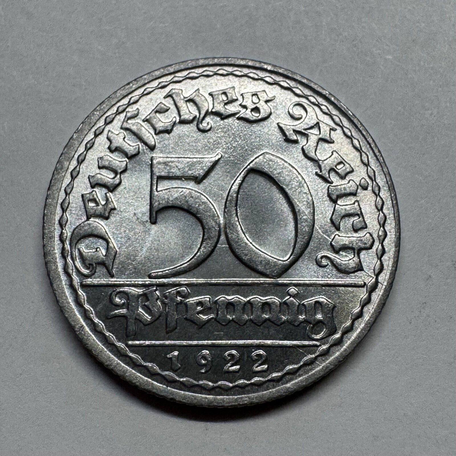 1922 Germany 50 Pfennig - Beautiful Coin - #B-034