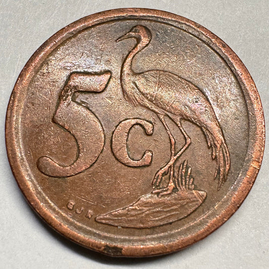 1994 South Africa 5 Cents - Beautiful Coin - #A-016
