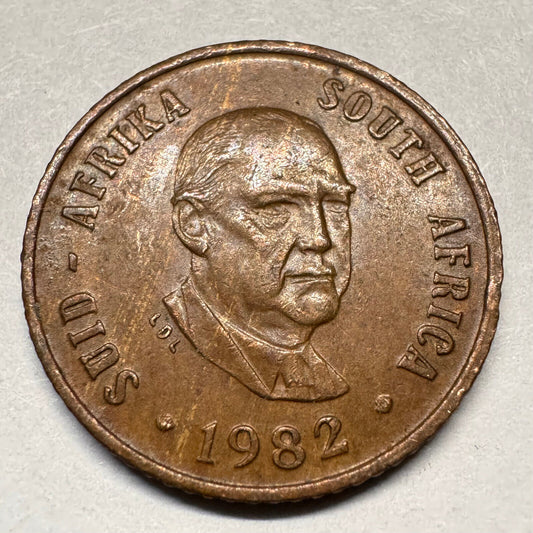 1982 South Africa 1 Cent - Beautiful Coin - #A-046
