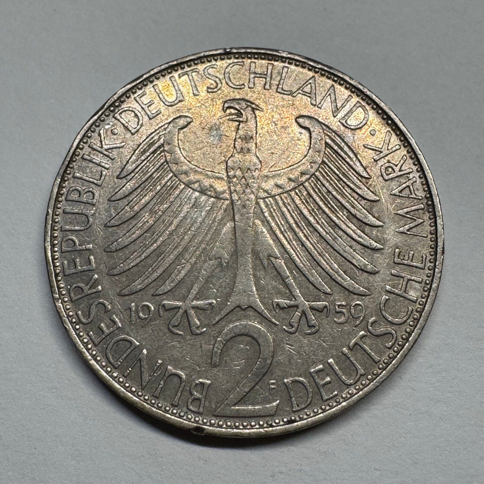 1959 Germany 2 Mark - Beautiful Coin - #B-059
