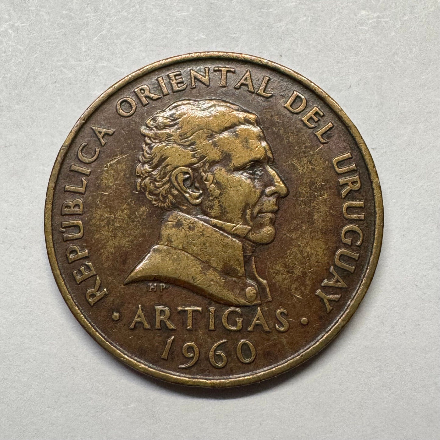 1960 Uruguay 10 Centesimos - Beautiful Coin - #B-031